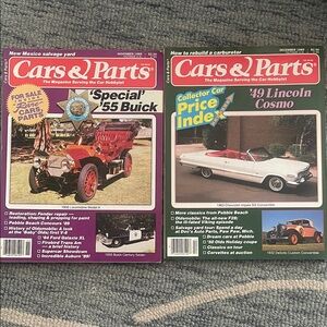 Vintage  Cars & Parts Magazines Nov Dec 1989